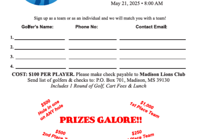 Golf Signup Form